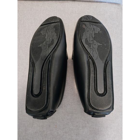 Royal Black Leather Fashion Loafers Adam Style Like New Size 7 main image 5